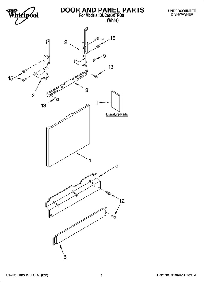Diagram for DUC600XTPQ0