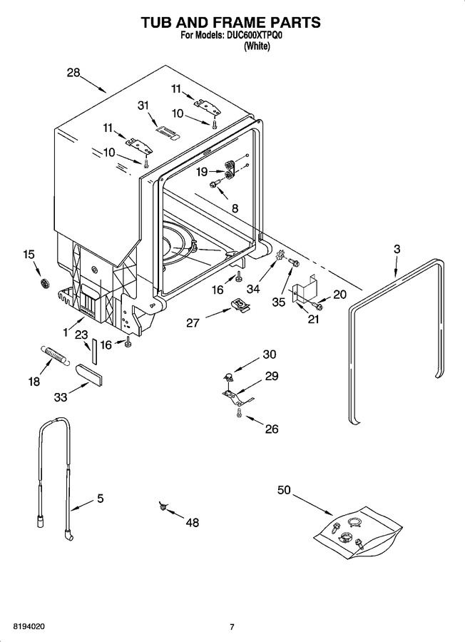Diagram for DUC600XTPQ0