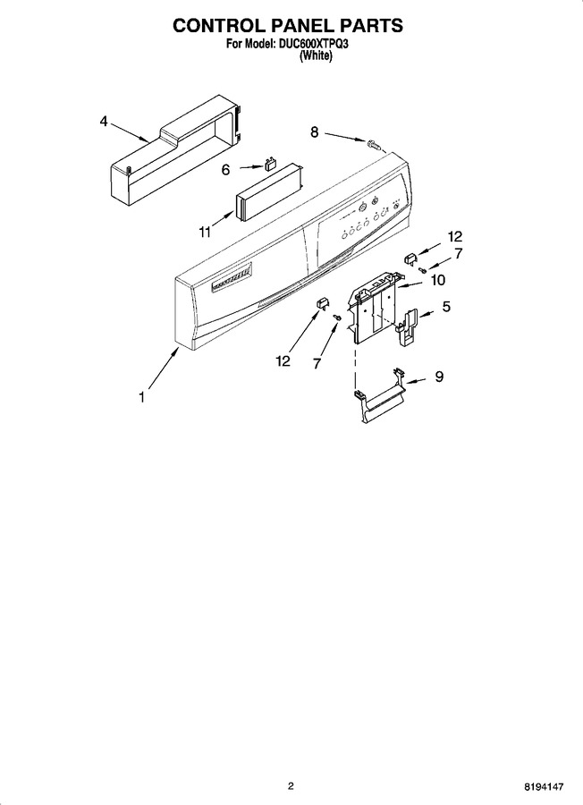 Diagram for DUC600XTPQ3