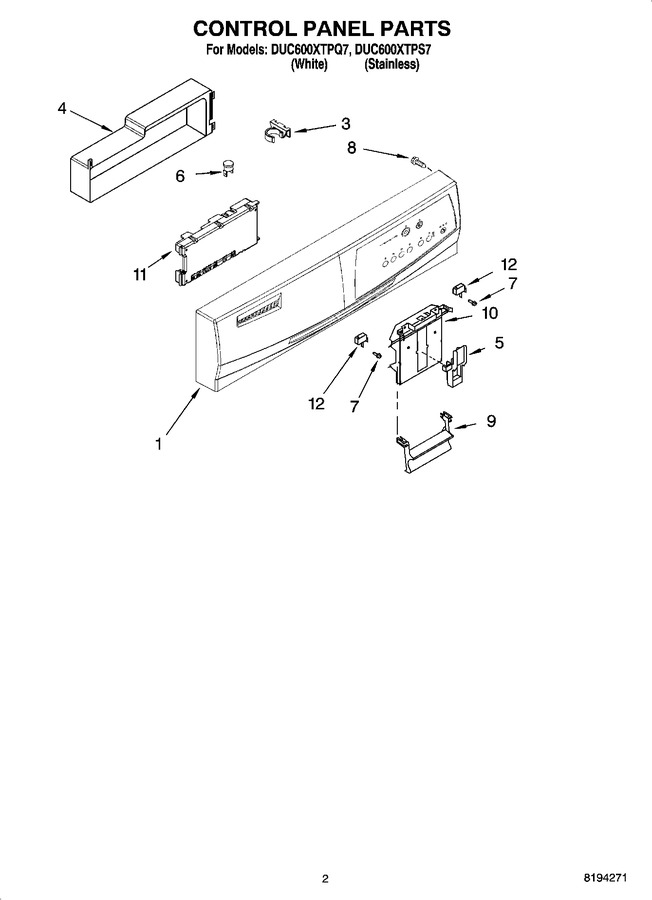 Diagram for DUC600XTPQ7