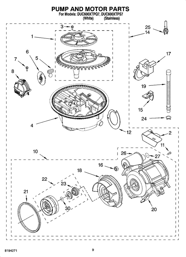 Diagram for DUC600XTPQ7