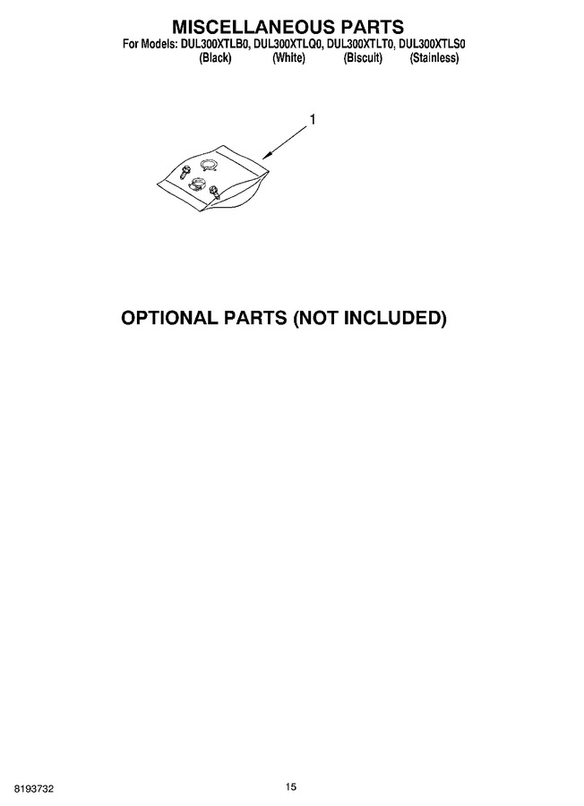 Diagram for DUL300XLTS0