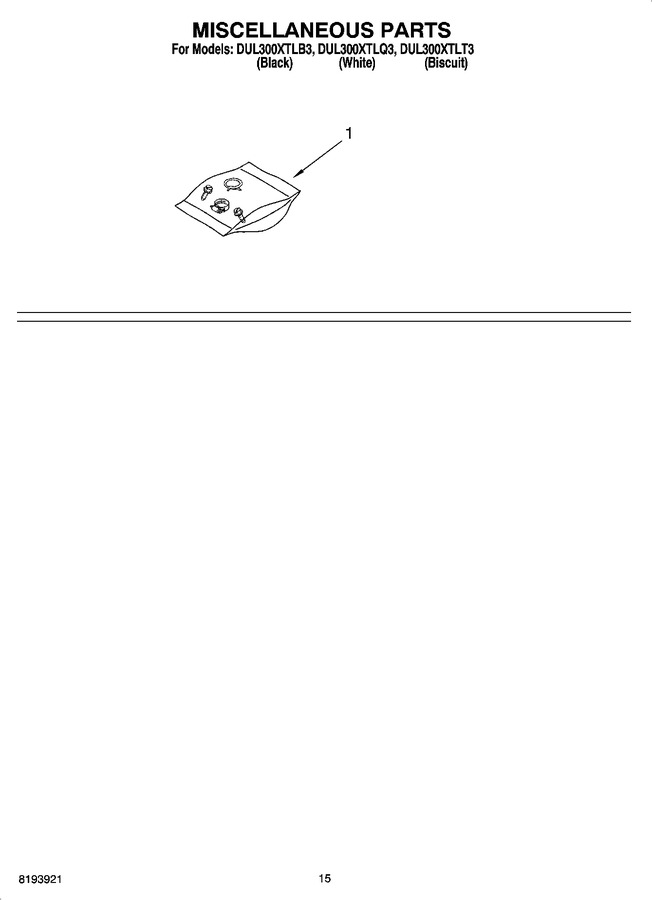 Diagram for DUL300XTLQ3