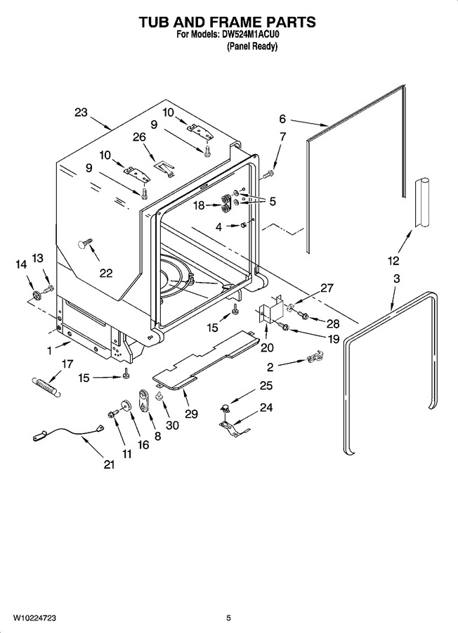 Diagram for DW524M1ACU0
