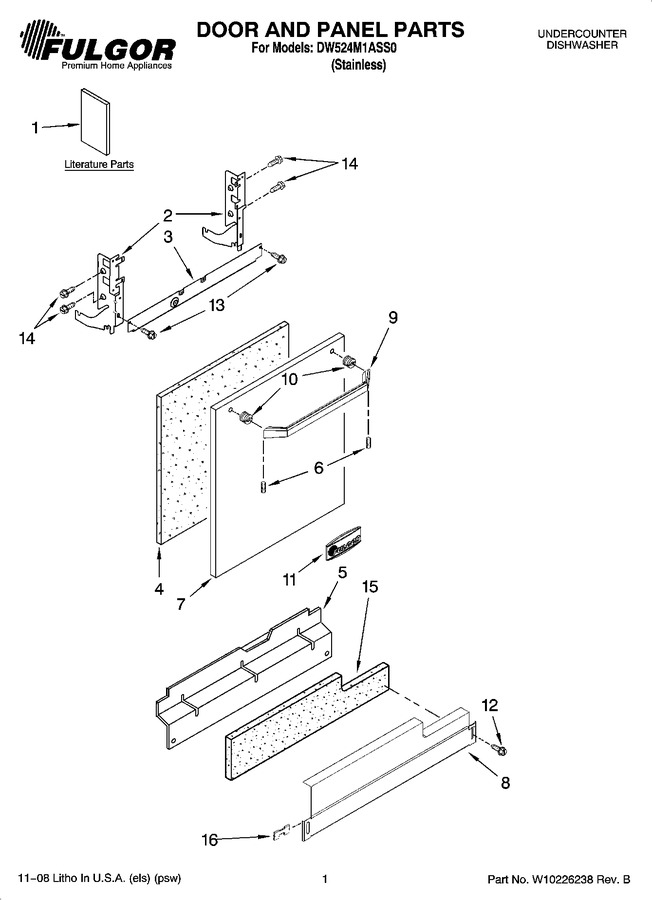 Diagram for DW524M1ASS0
