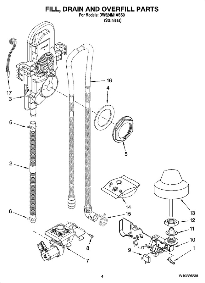 Diagram for DW524M1ASS0