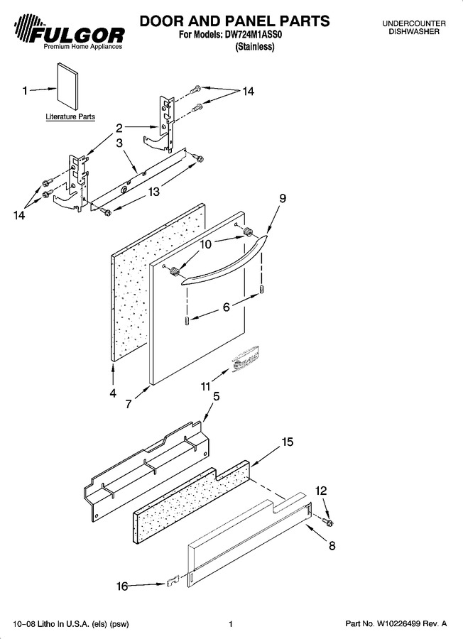 Diagram for DW724M1ASS0