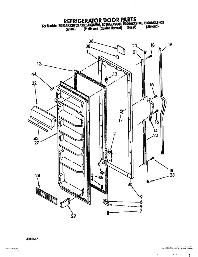 Diagram for ED20AKXSW03