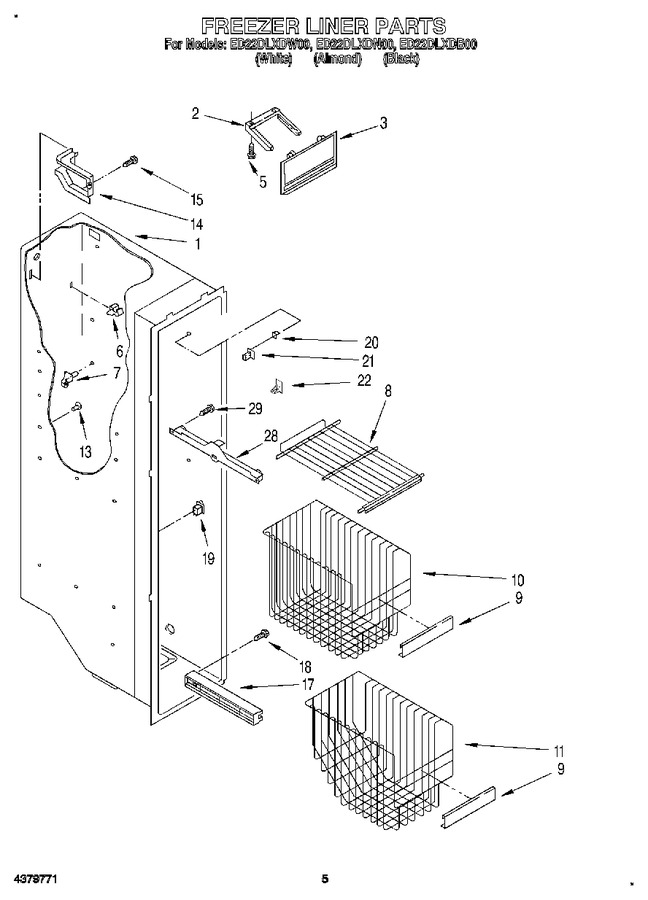 Diagram for ED22DLXDW00