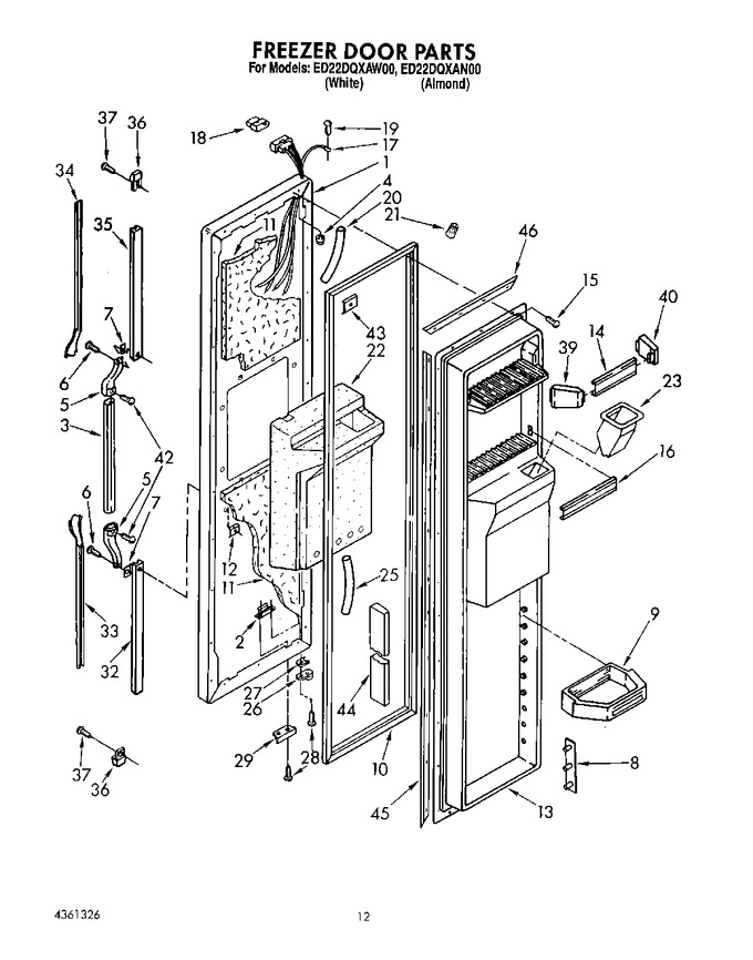 Diagram for ED22DQXAW00