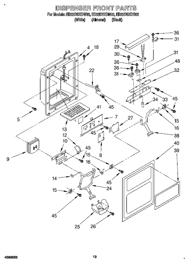 Diagram for ED22DSXDW02