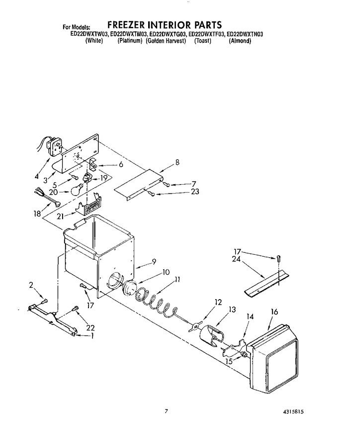Diagram for ED22DWXTW03