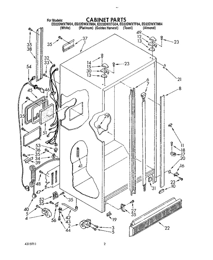 Diagram for ED22DWXTG04