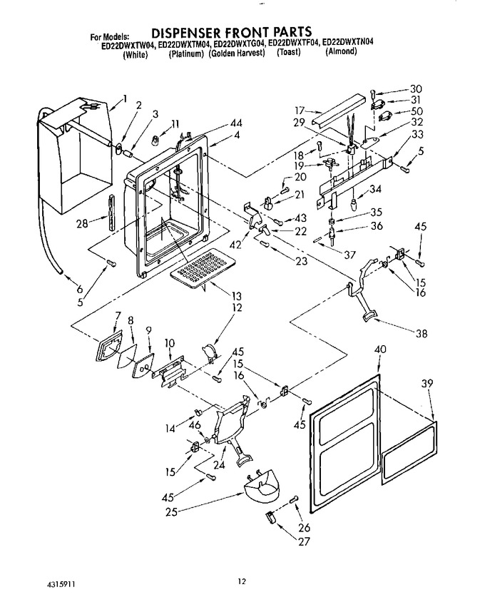 Diagram for ED22DWXTG04