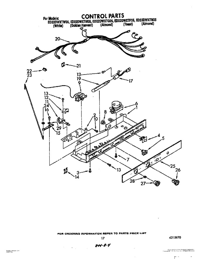 Diagram for ED22DWXTG05