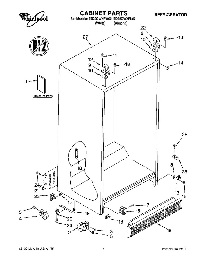 Diagram for ED22GWXFW02