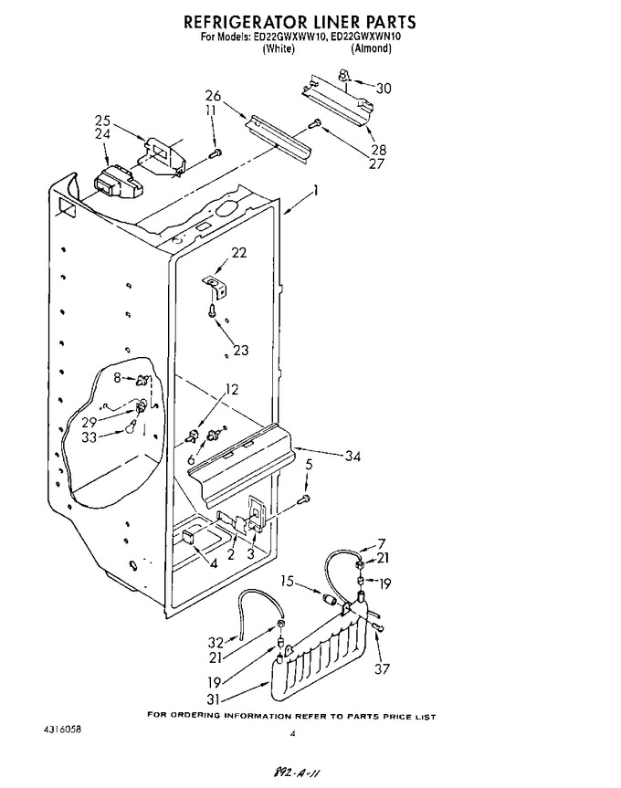 Diagram for ED22GWXWN10