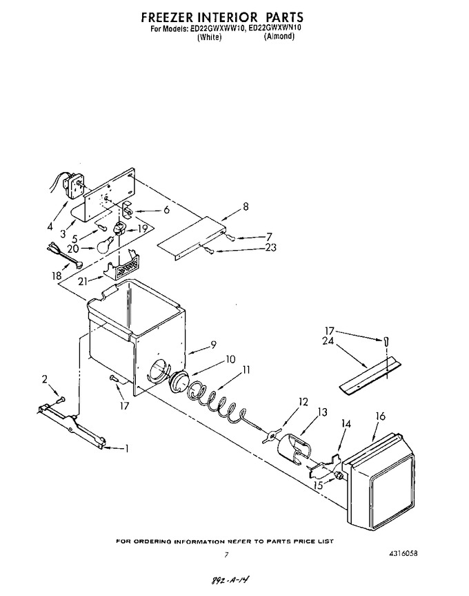 Diagram for ED22GWXWN10