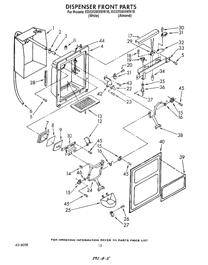 Diagram for ED22GWXWN10