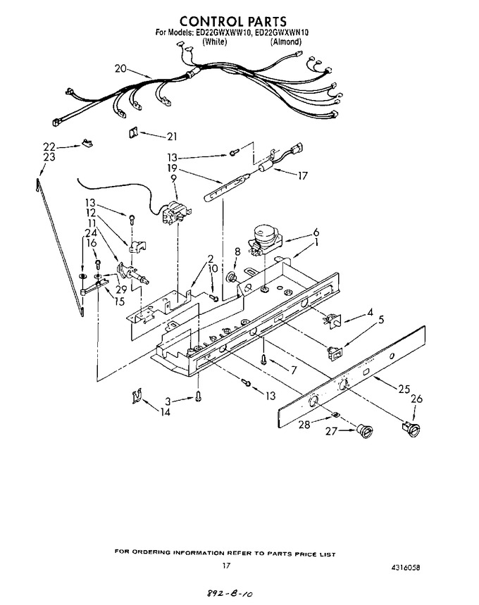Diagram for ED22GWXWN10