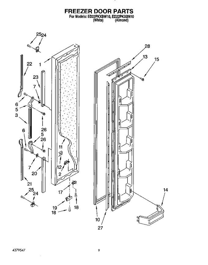 Diagram for ED22PKXBW10