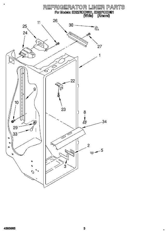 Diagram for ED22PKXDW01