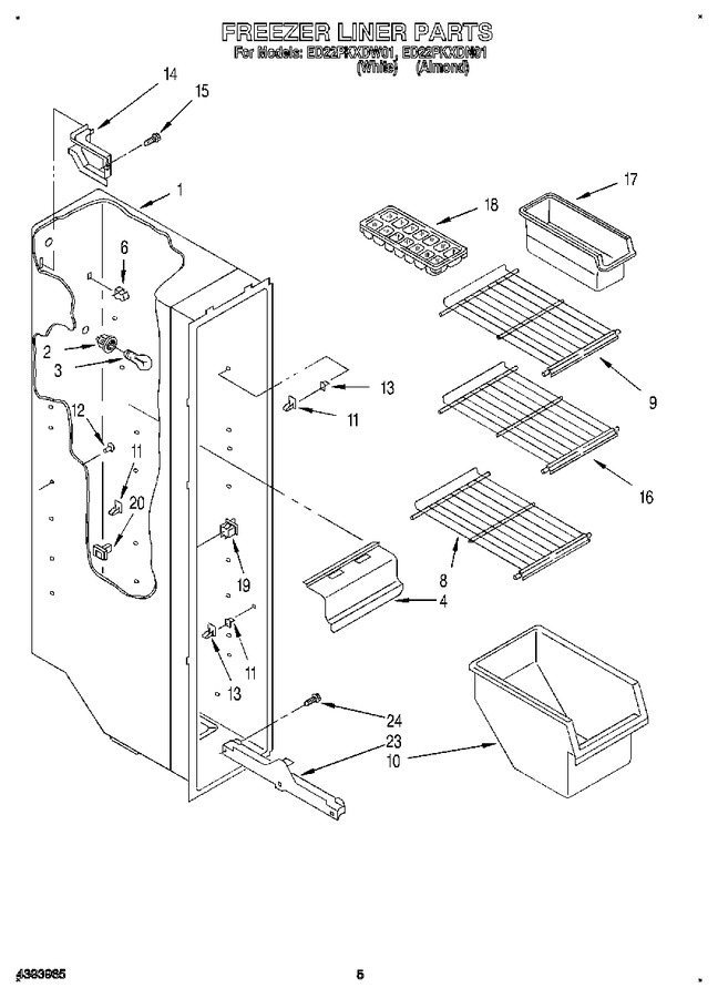 Diagram for ED22PKXDW01