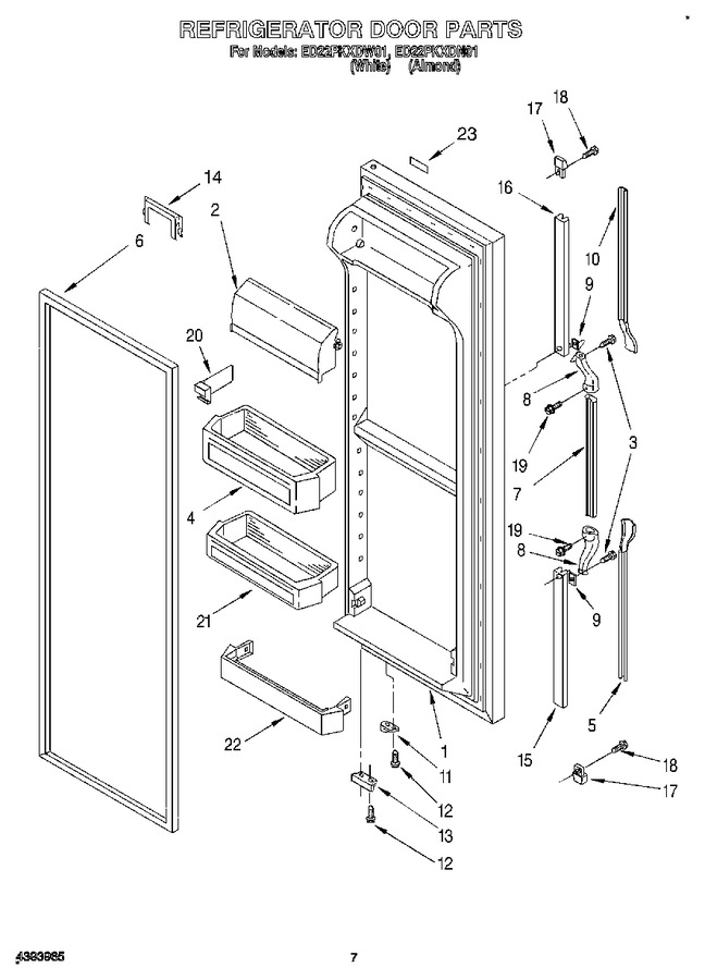 Diagram for ED22PKXDW01