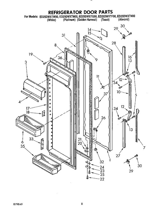 Diagram for ED25DWXTW00
