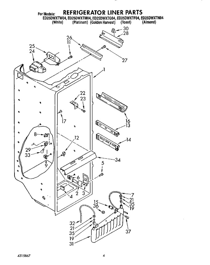 Diagram for ED25DWXTF04