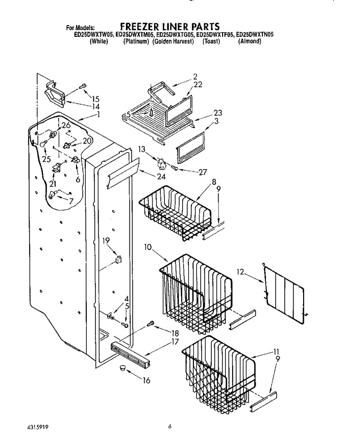 Diagram for ED25DWXTW05