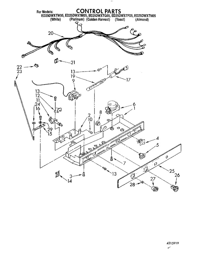 Diagram for ED25DWXTW05