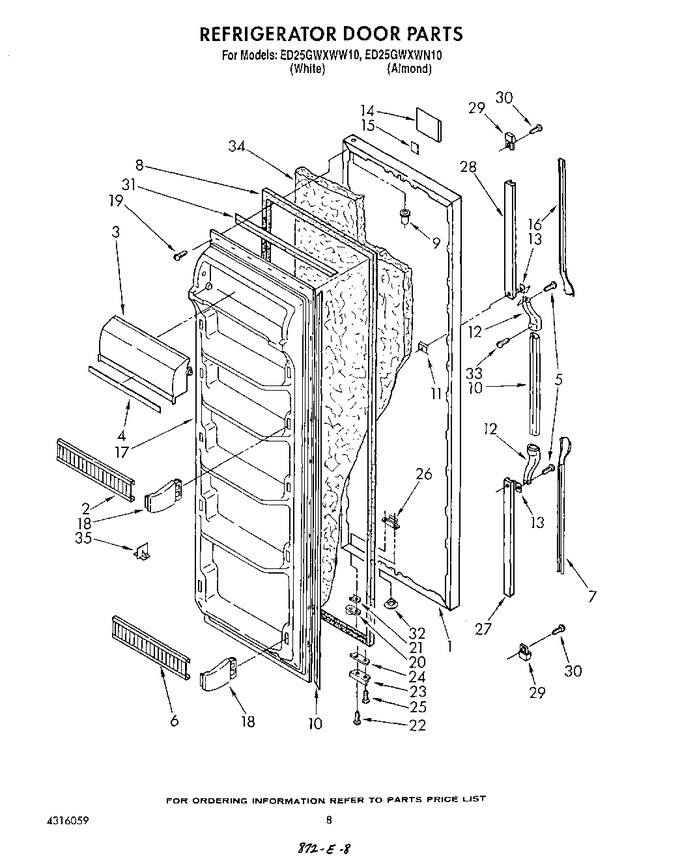 Diagram for ED25GWXWW10