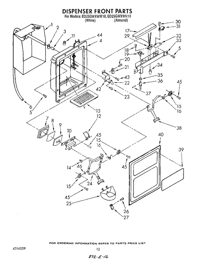 Diagram for ED25GWXWW10