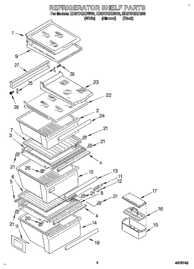 Diagram for ED27DQXDB00