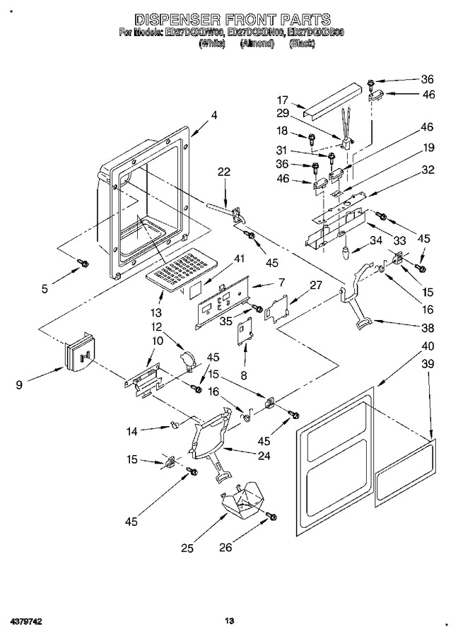 Diagram for ED27DQXDB00