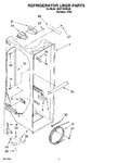 Diagram for 02 - Refrigerator Liner Parts