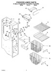 Diagram for 04 - Freezer Liner Parts