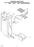 Diagram for 04 - Freezer Liner Parts