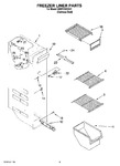 Diagram for 04 - Freezer Liner Parts
