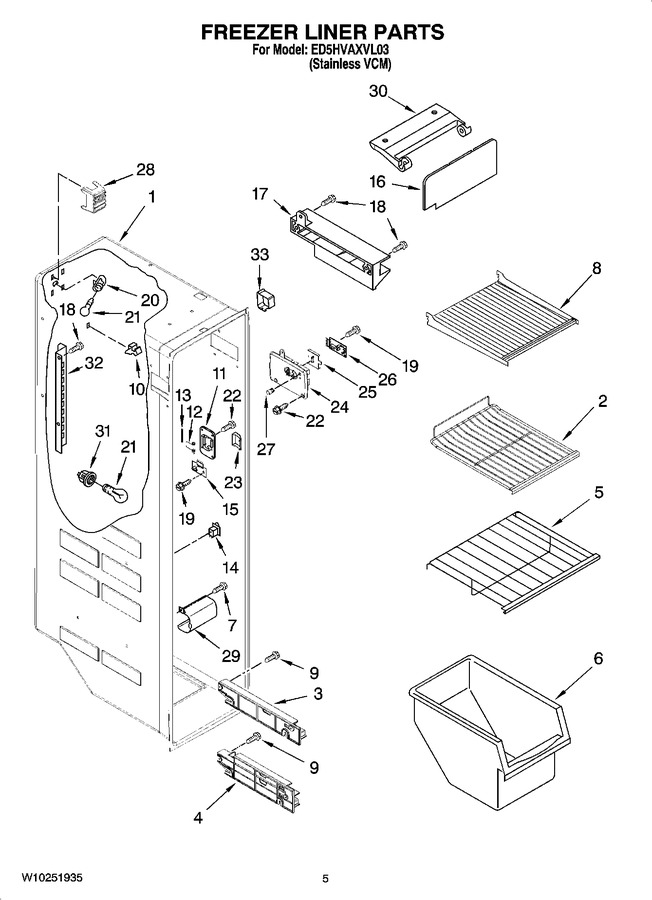 Diagram for ED5HVAXVL03