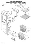 Diagram for 04 - Freezer Liner Parts