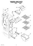 Diagram for 04 - Freezer Liner Parts