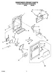 Diagram for 08 - Dispenser Front Parts