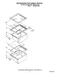 Diagram for 03 - Refrigerator Shelf Parts