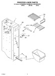 Diagram for 04 - Freezer Liner Parts