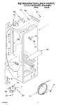 Diagram for 02 - Refrigerator Liner Parts