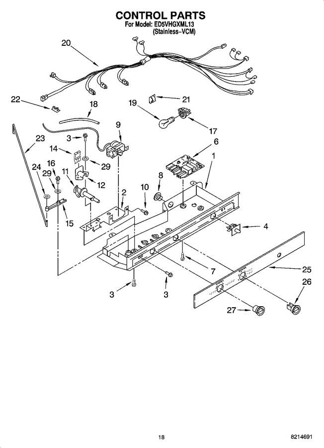Diagram for ED5VHGXML13