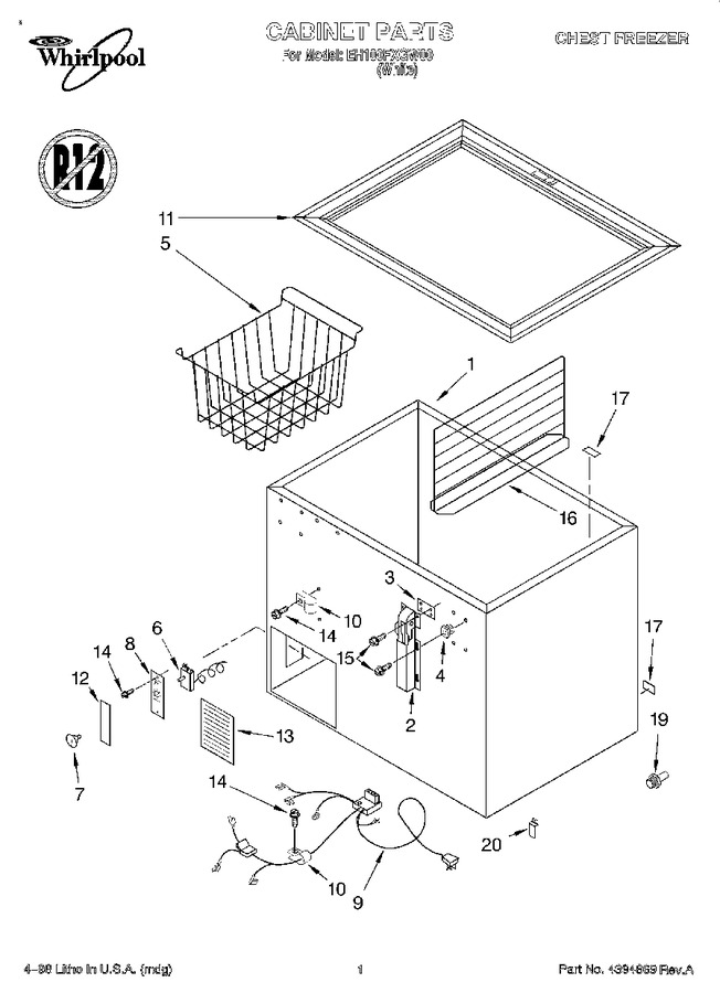 Diagram for EH100FXGW00
