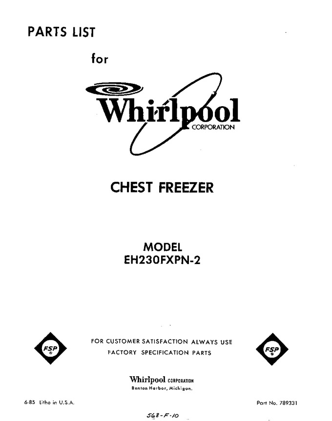 Diagram for EH230FXPN2